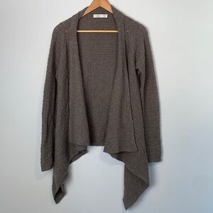 Abercrombie & Fitch Chunky Knit Open Front Waterfall Cardigan One Size